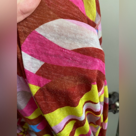 Free People Movement Keep Rolling Printed V Neck Long Sleeve - Picture 8 of 10